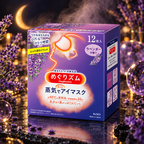 Antifaz Caliente para los Ojos. LAVANDA (12 mascarillas)